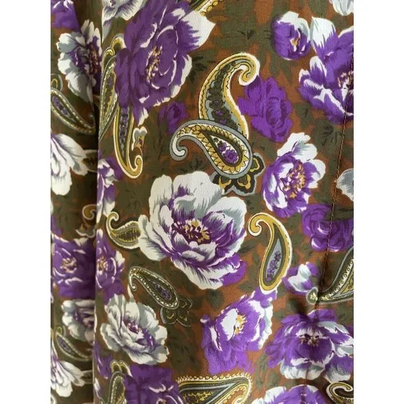 💜 Vintage Floral Paisley Blouse - Picture 4 of 10